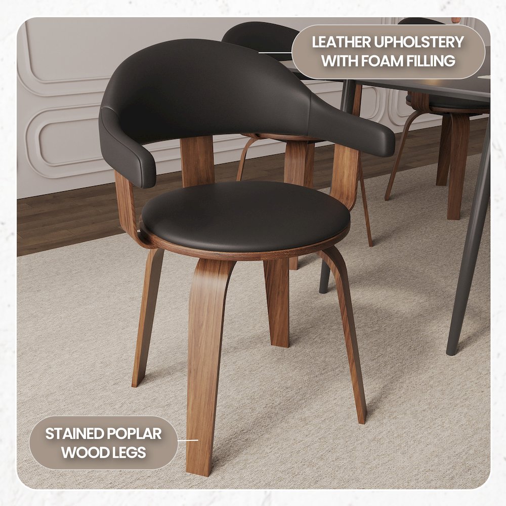 Modern Wooden Dining Chair. Picture 3