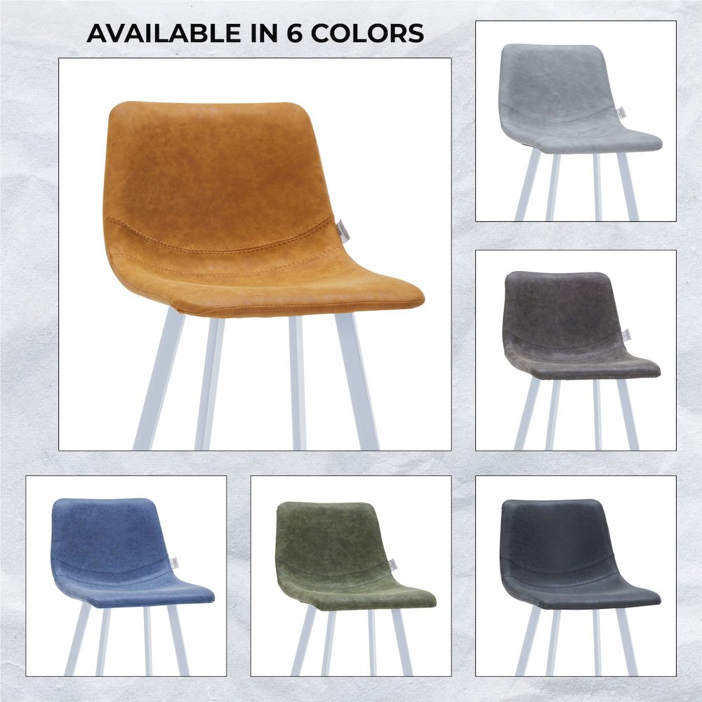 Elland - Bar stool - Light Brown - White Base. Picture 5
