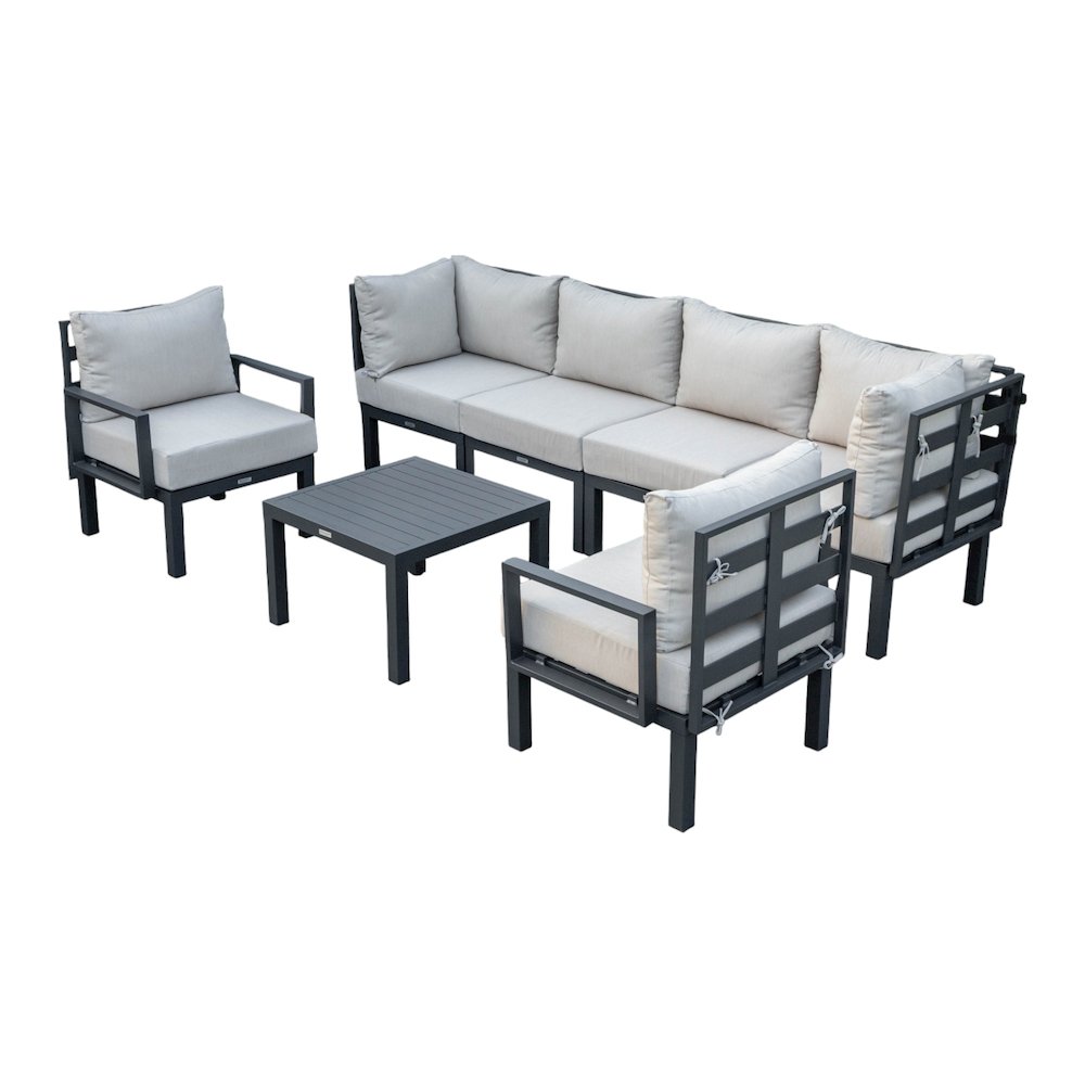 Chelsea 7-Piece Patio Sectional And Coffee Table. Picture 40
