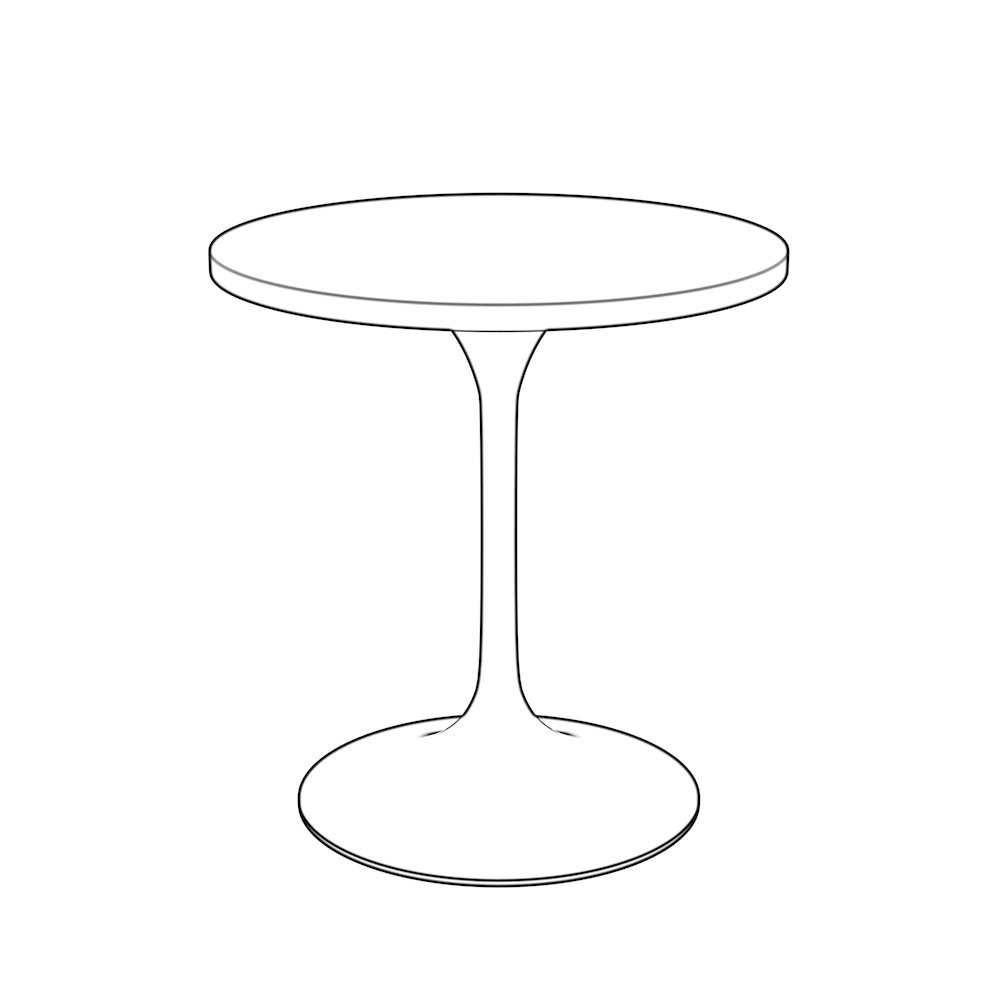 Verve Collection 27 Round Dining Table. Picture 6