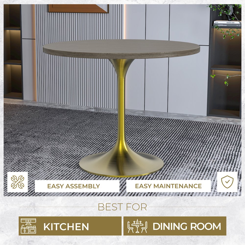 Verve Collection 36" Round Dining Table. Picture 3
