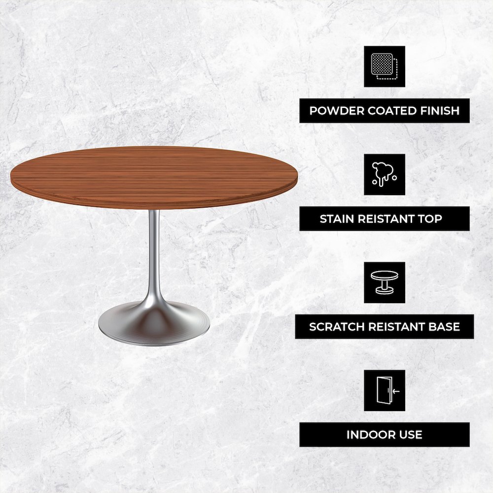 Verve Collection 48" Round Dining Table. Picture 1