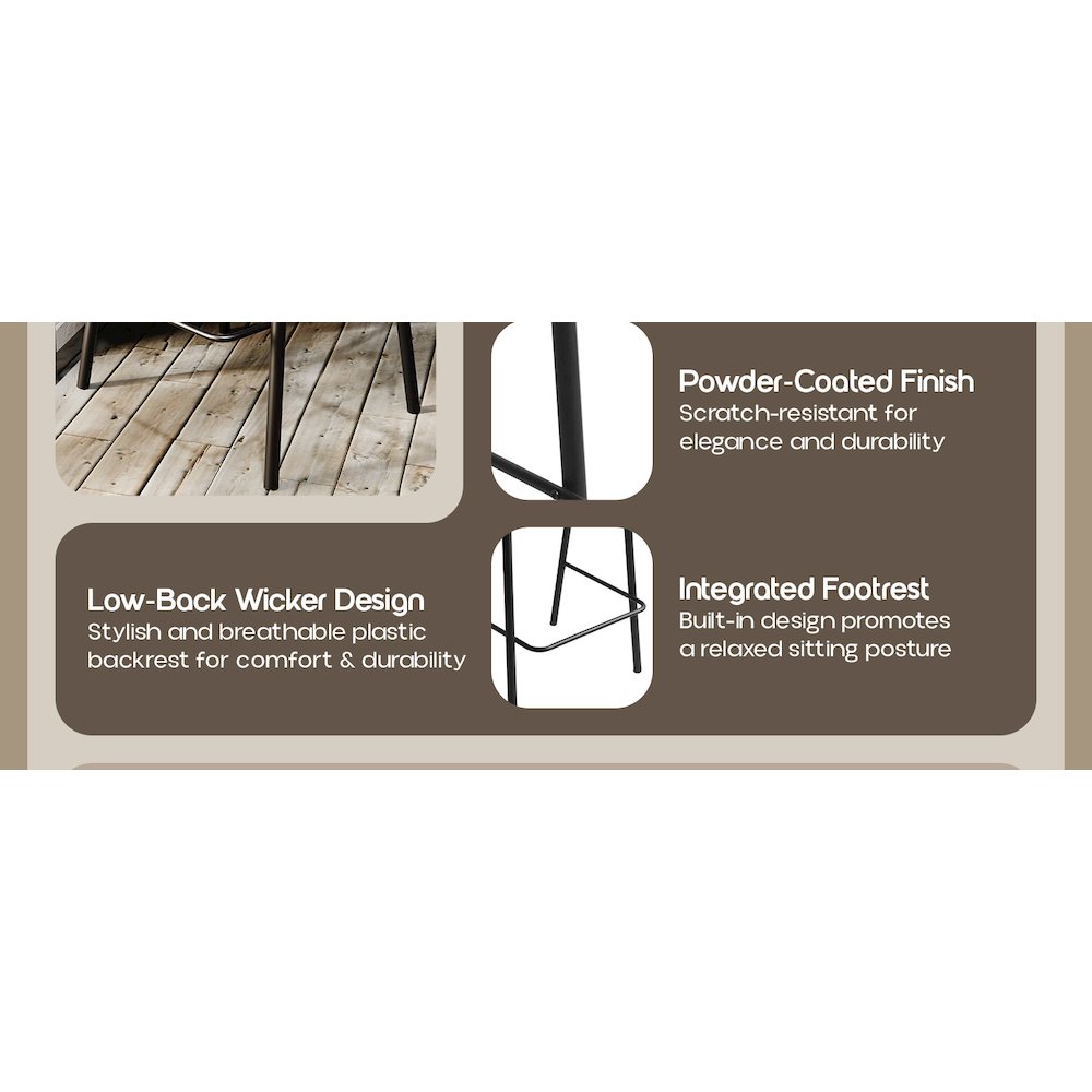 Devon Mid-Century Modern Aluminum Bar Stool. Picture 18