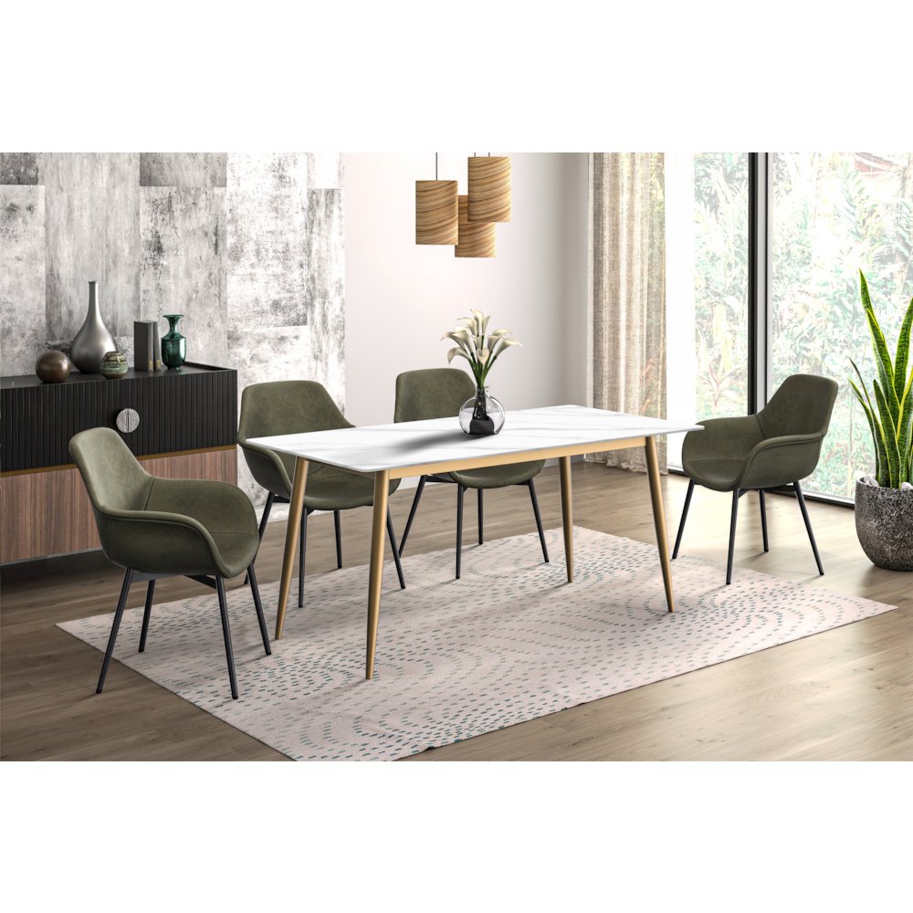 Zayle Series Modern Dining Table. Picture 72