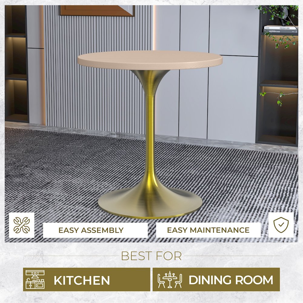 Verve Collection 27" Round Dining Table. Picture 3