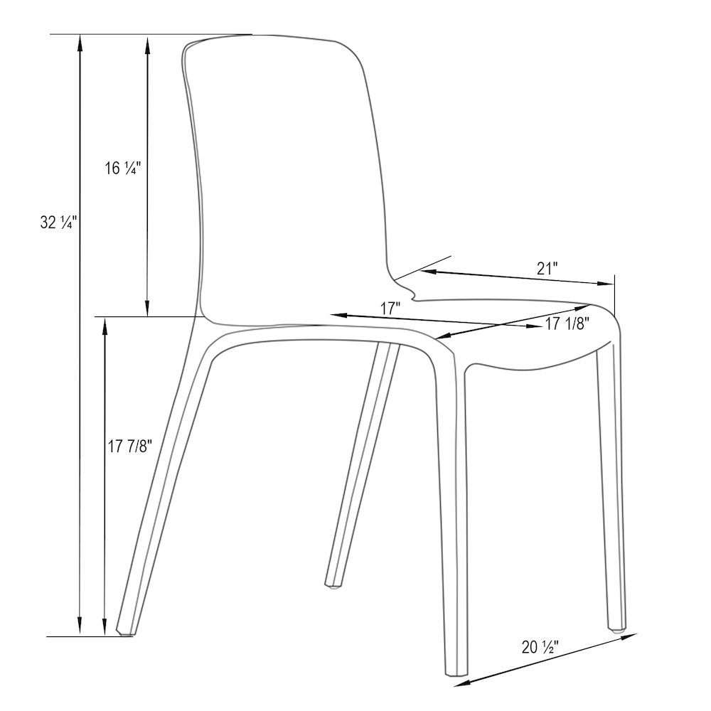 Murray Modern Dining Chair, Set of 2. Picture 9
