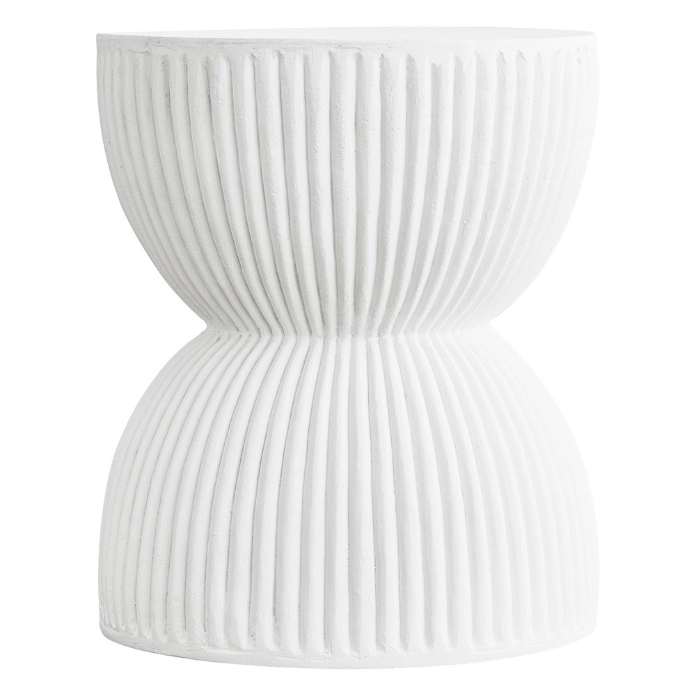 Modern Side End Table Spire Series In White. Picture 1