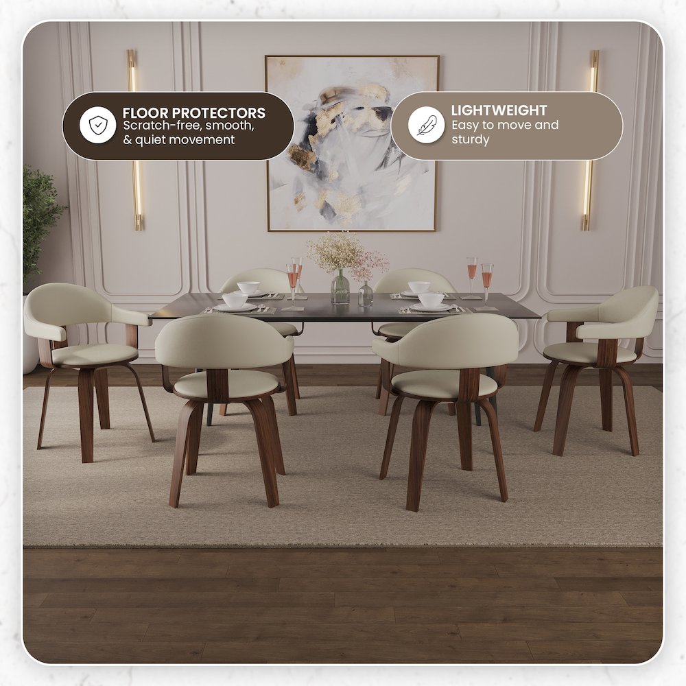 Modern Wooden Dining Chair. Picture 4