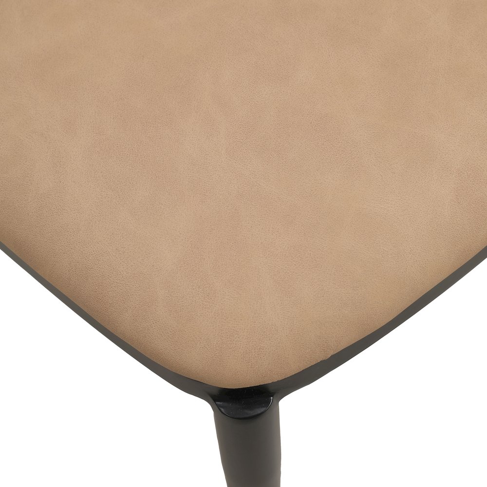 Zayle 7-Piece Dining Set with 55" Rectangular Dining Side Chair in Walnut/Brown. Picture 18
