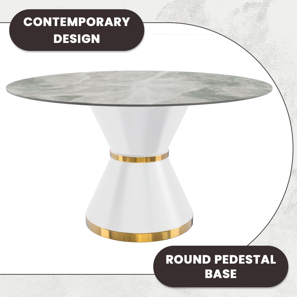 Qorvus Series Round Dining Table. Picture 5