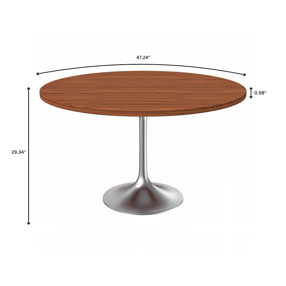 Verve Collection 48" Round Dining Table. Picture 6