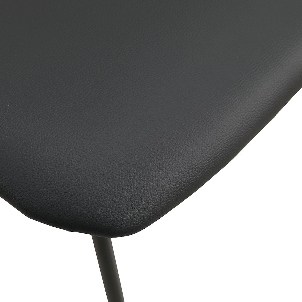 Lyra Collection Modern Chair in Black Walnut Color back and Black Seat. Picture 15