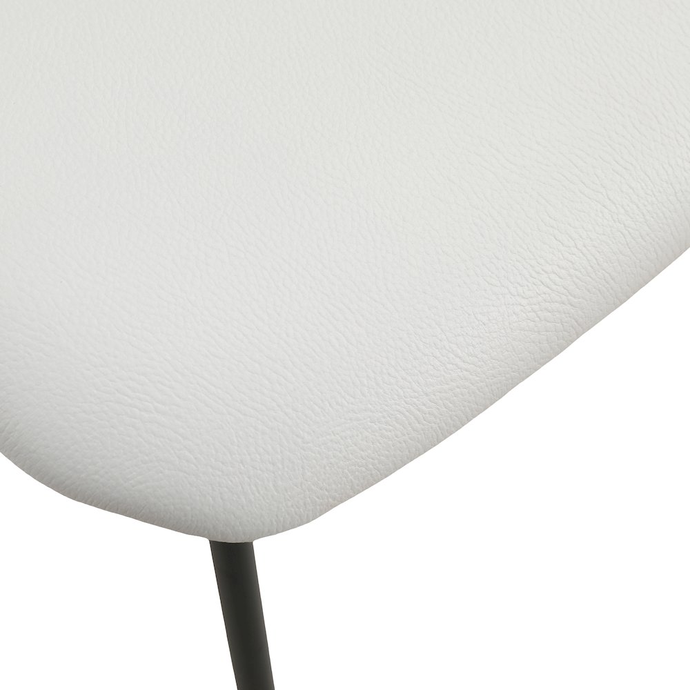 Lyra Collection Modern Chair in Black back and White Seat. Picture 15
