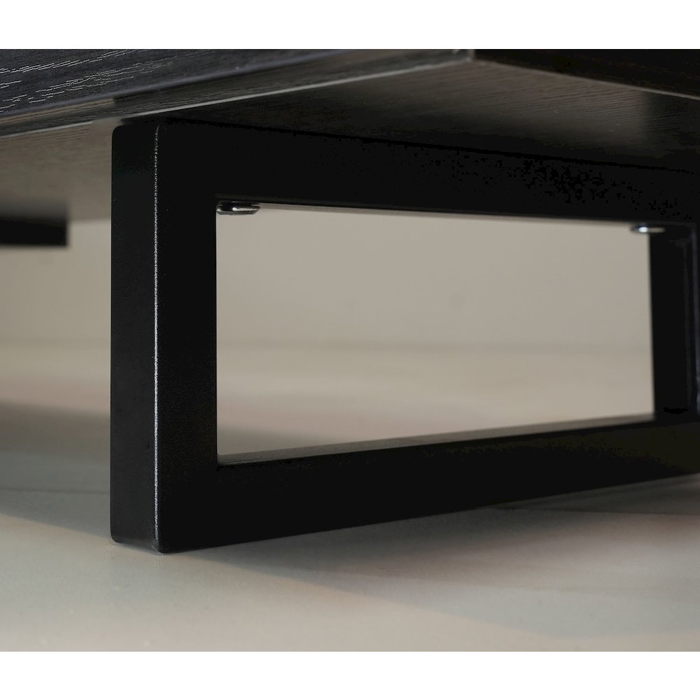 Avery Mid-Century Modern TV Stand with MDF Cabinet and Powder Coated Steel Legs. Picture 17
