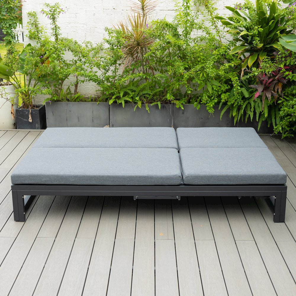Chelsea Convertible Lounge Reclining Double Chaise With Cushions. Picture 48