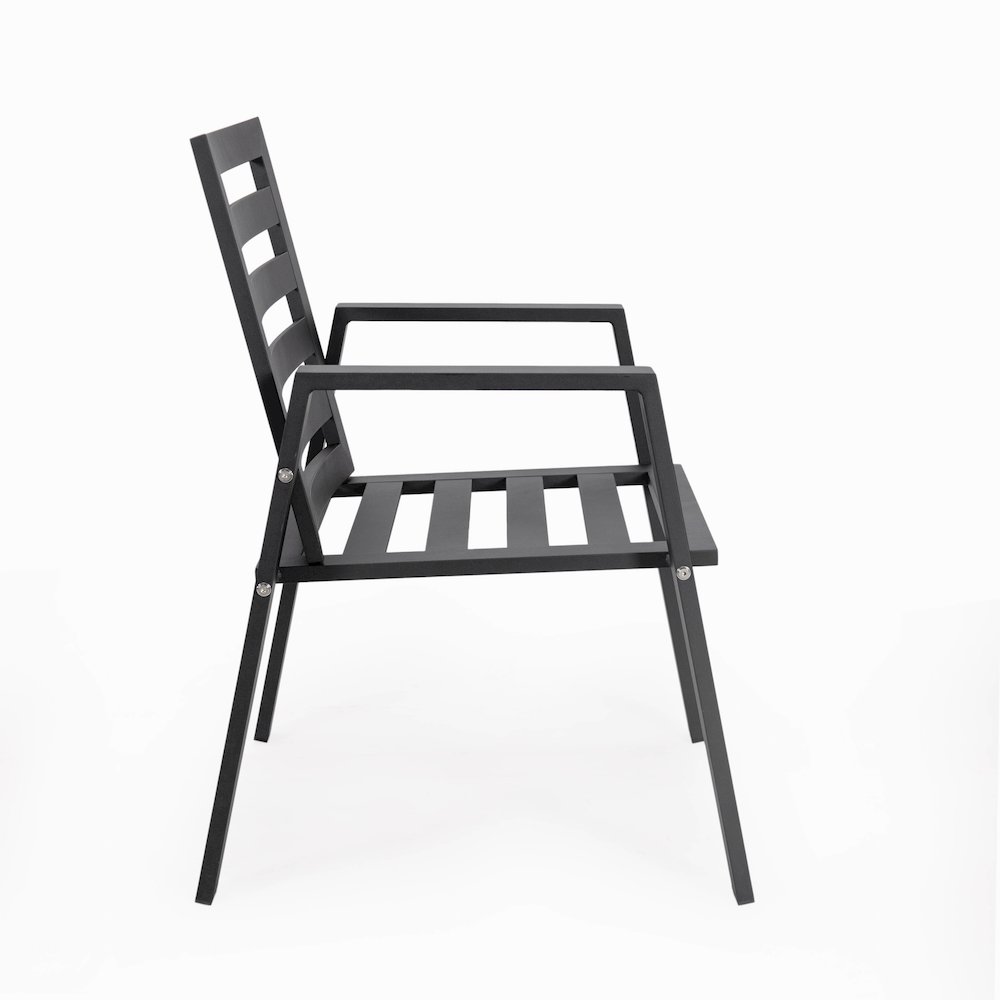 Chelsea Modern Patio Dining Armchair Set of 2. Picture 129