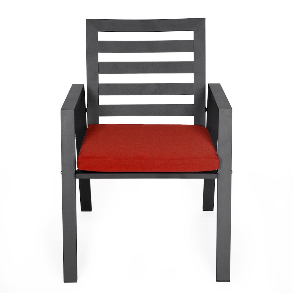 Chelsea Modern Patio Dining Armchair Set of 2. Picture 117