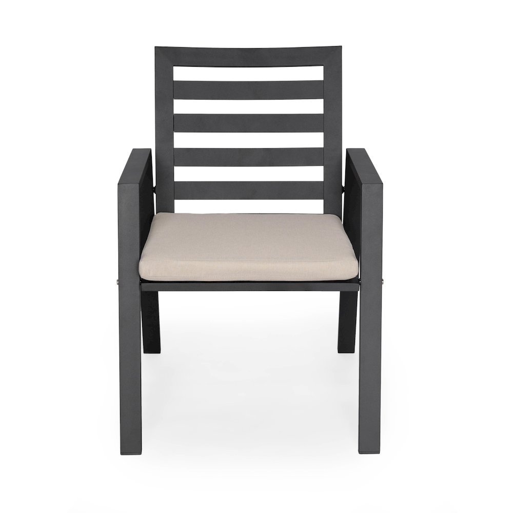Chelsea Modern Patio Dining Armchair Set of 2. Picture 97