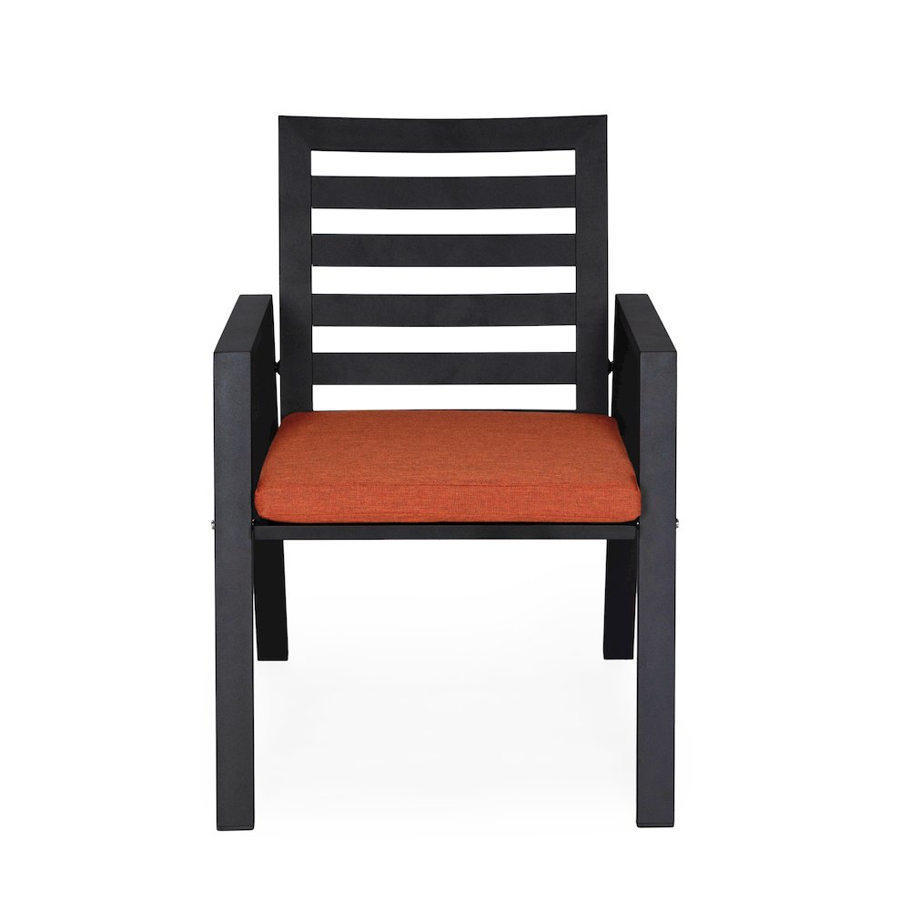 Chelsea Modern Patio Dining Armchair Set of 2. Picture 107