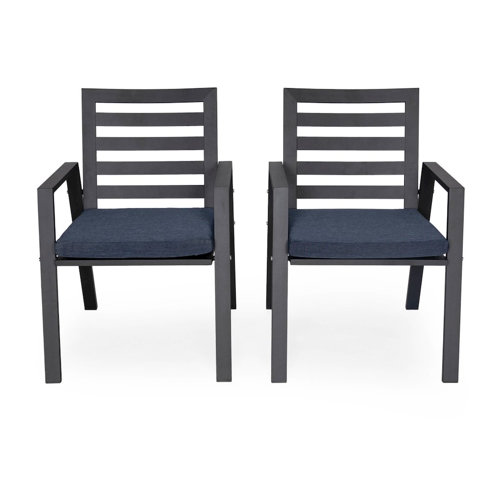 Chelsea Modern Patio Dining Armchair Set of 2. Picture 114