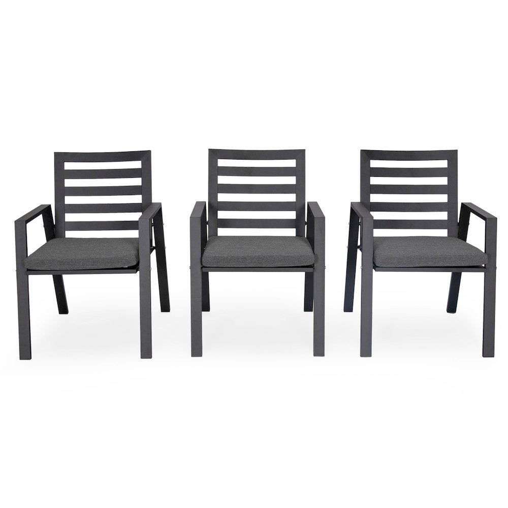 Chelsea Modern Patio Dining Armchair Set of 2. Picture 106