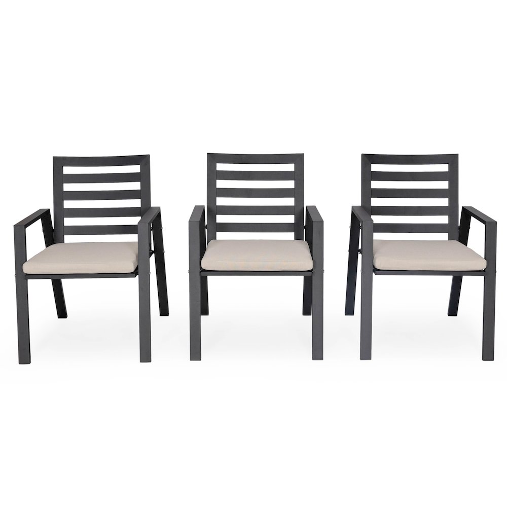 Chelsea Modern Patio Dining Armchair Set of 2. Picture 101