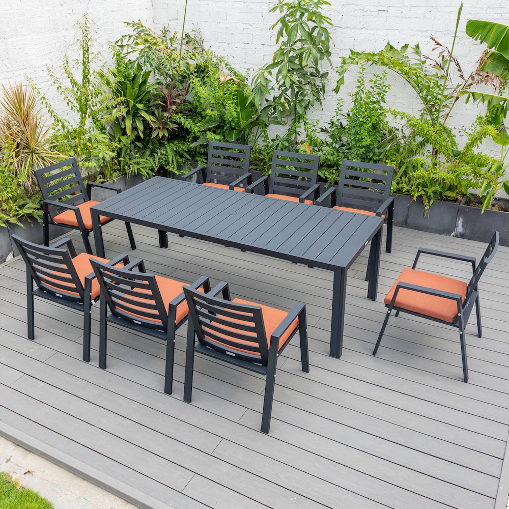 Chelsea Modern Patio Dining Armchair Set of 2. Picture 165