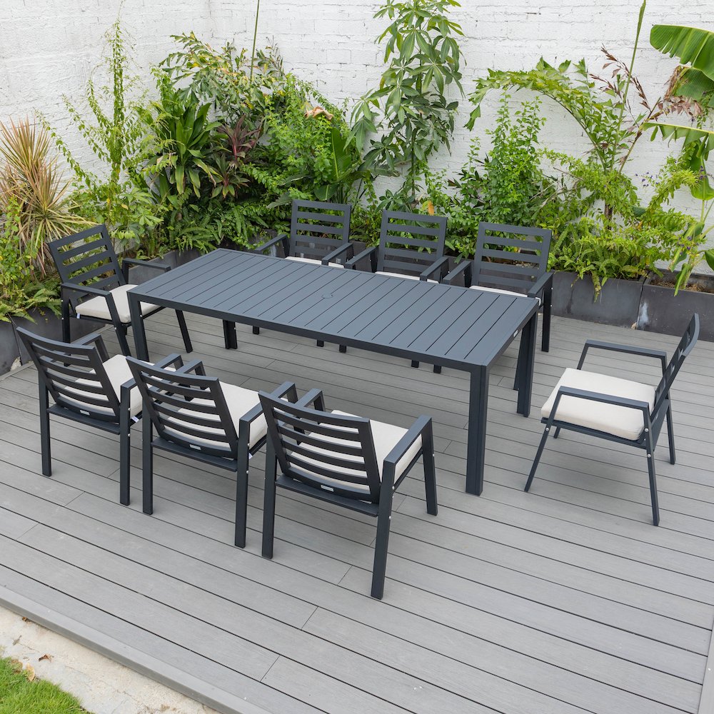 Chelsea Modern Patio Dining Armchair Set of 2. Picture 155