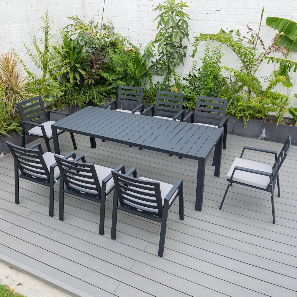 Chelsea Modern Patio Dining Armchair Set of 2. Picture 183