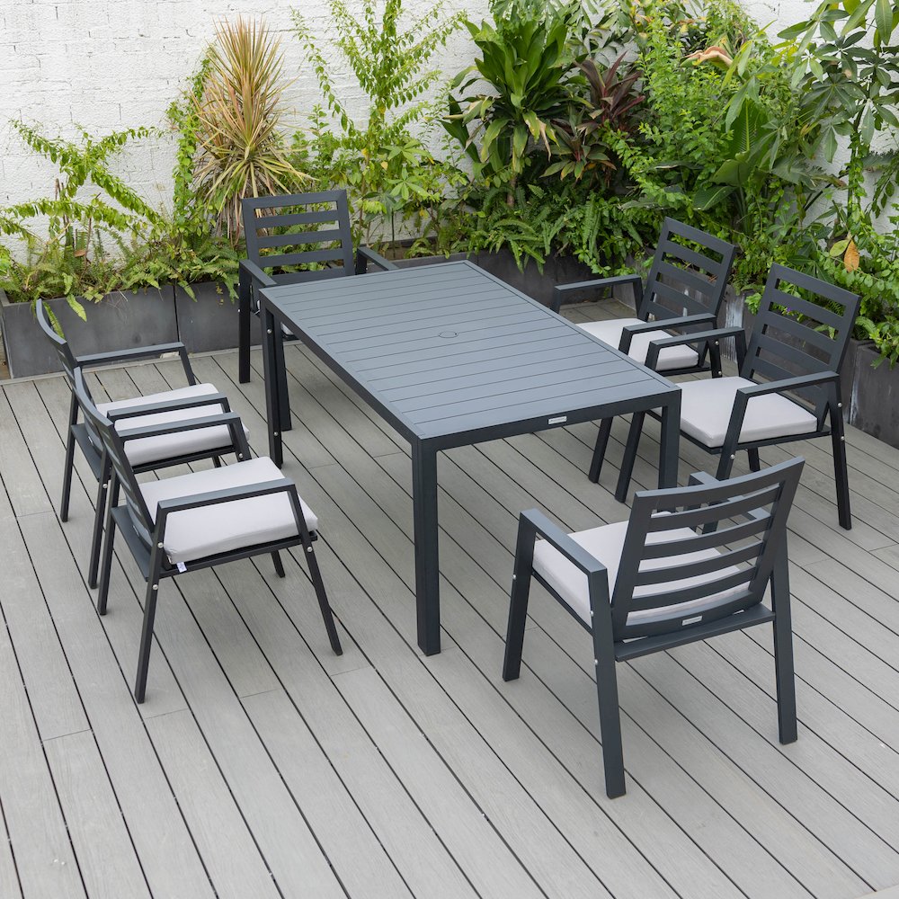Chelsea Modern Patio Dining Armchair Set of 2. Picture 180