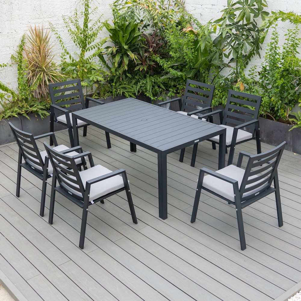 Chelsea Modern Patio Dining Armchair Set of 2. Picture 181