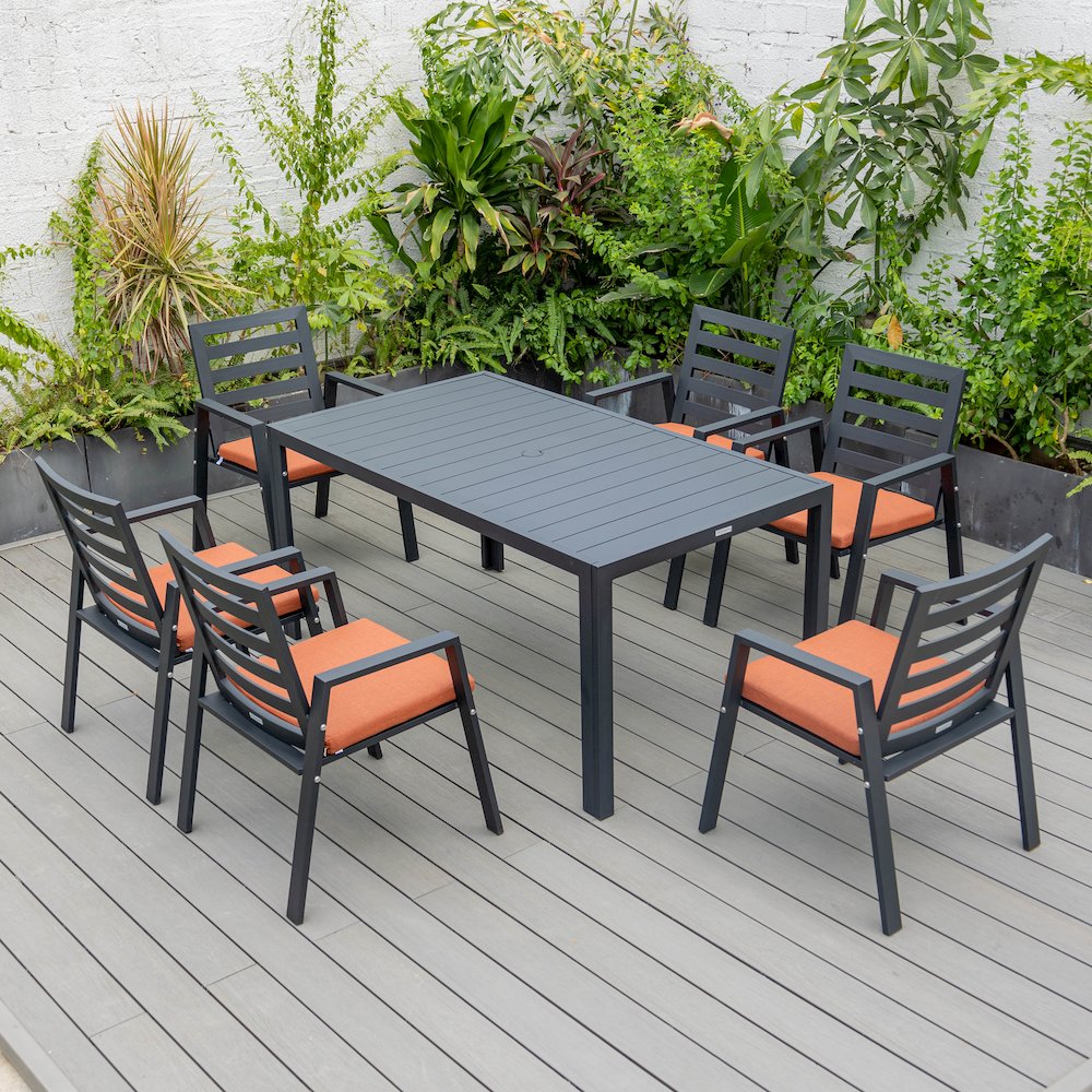 Chelsea Modern Patio Dining Armchair Set of 2. Picture 163