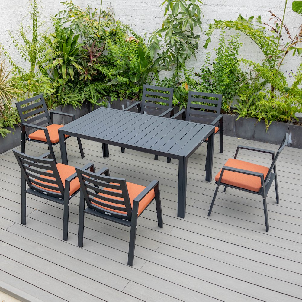 Chelsea Modern Patio Dining Armchair Set of 2. Picture 164