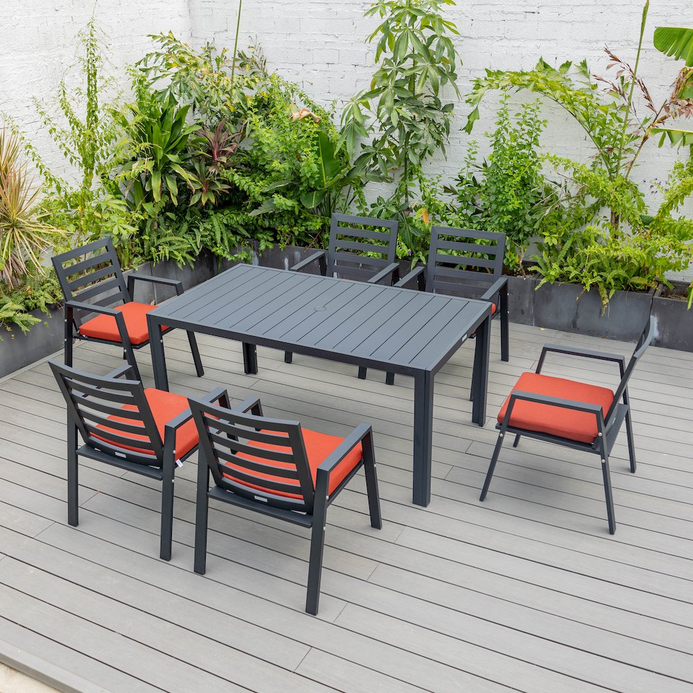 Chelsea Modern Patio Dining Armchair Set of 2. Picture 174