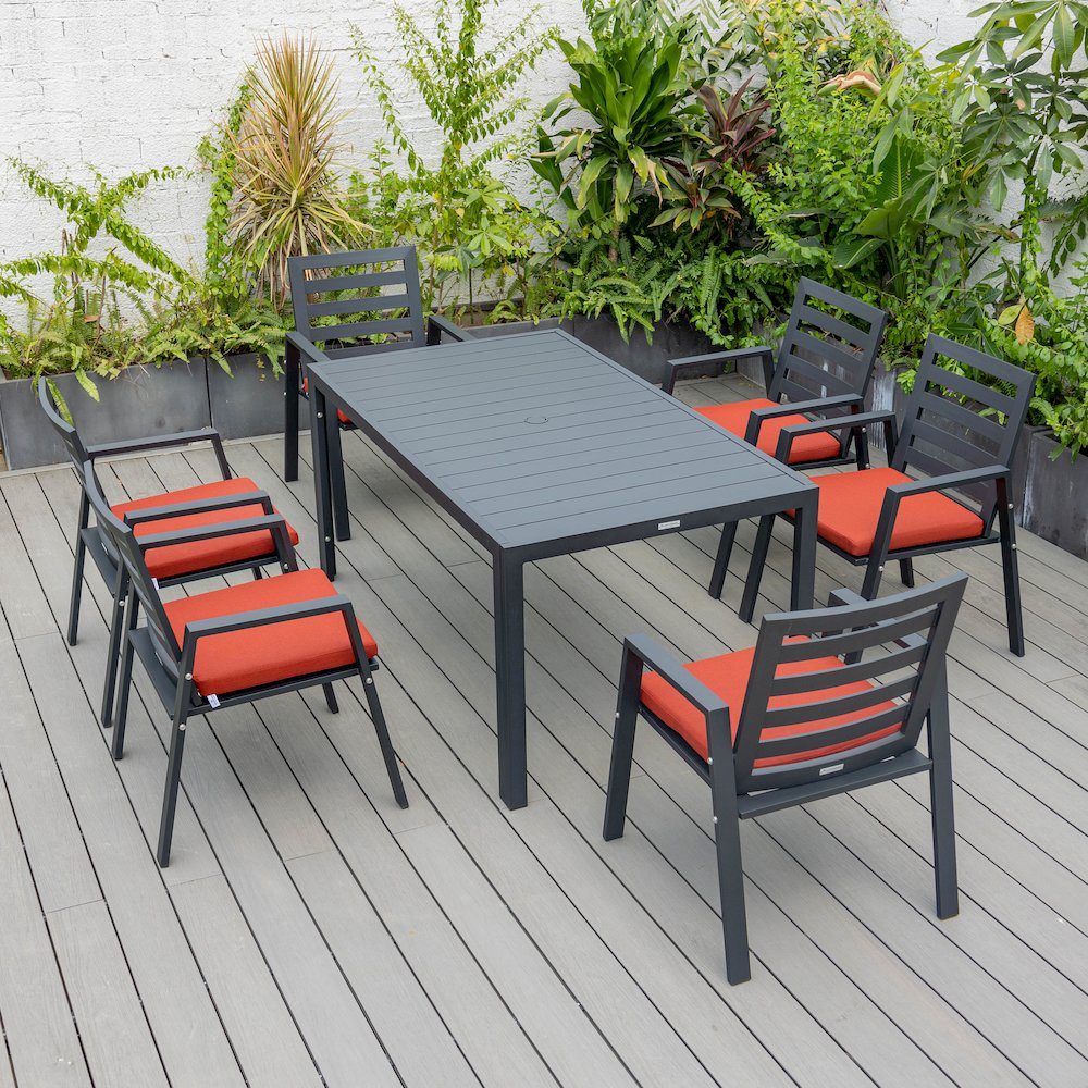 Chelsea Modern Patio Dining Armchair Set of 2. Picture 176