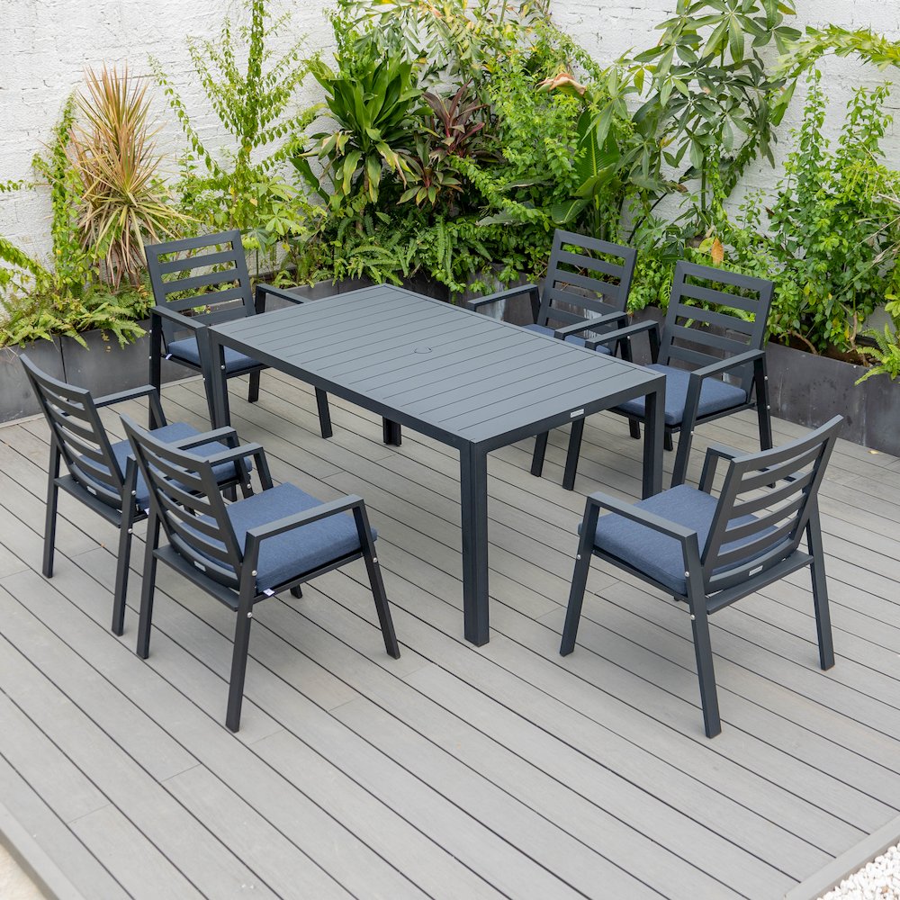 Chelsea Modern Patio Dining Armchair Set of 2. Picture 169