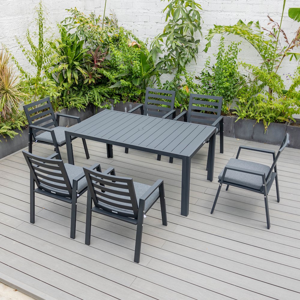 Chelsea Modern Patio Dining Armchair Set of 2. Picture 156