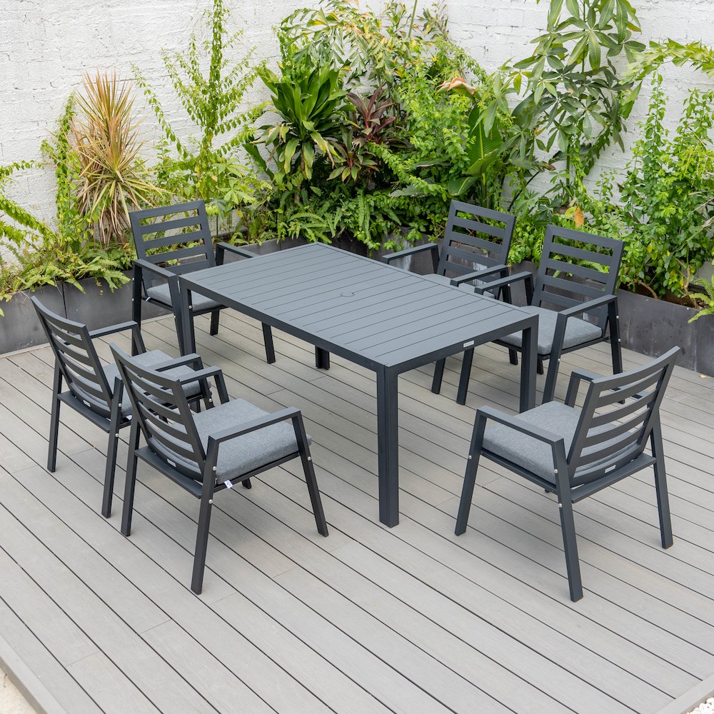 Chelsea Modern Patio Dining Armchair Set of 2. Picture 157