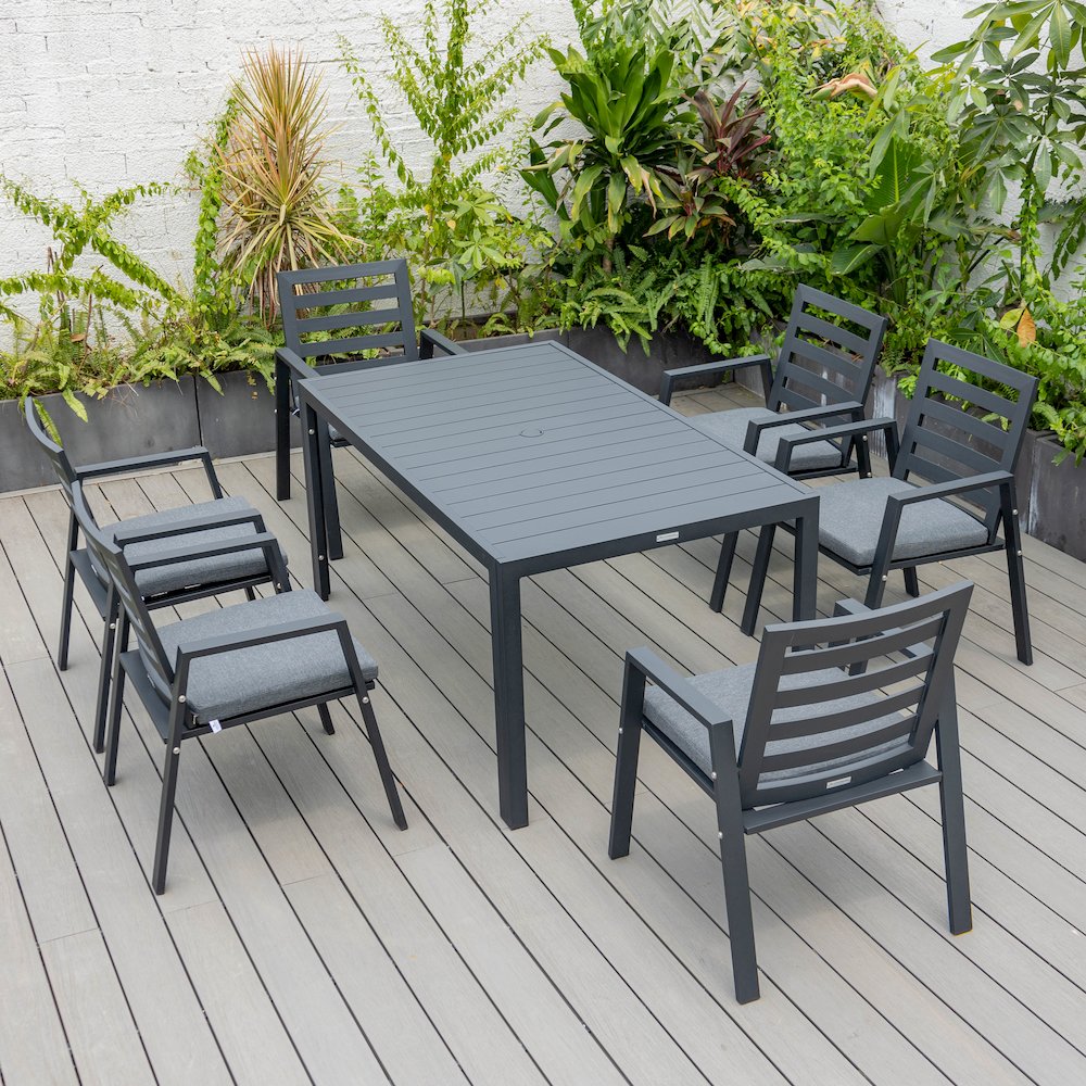 Chelsea Modern Patio Dining Armchair Set of 2. Picture 158