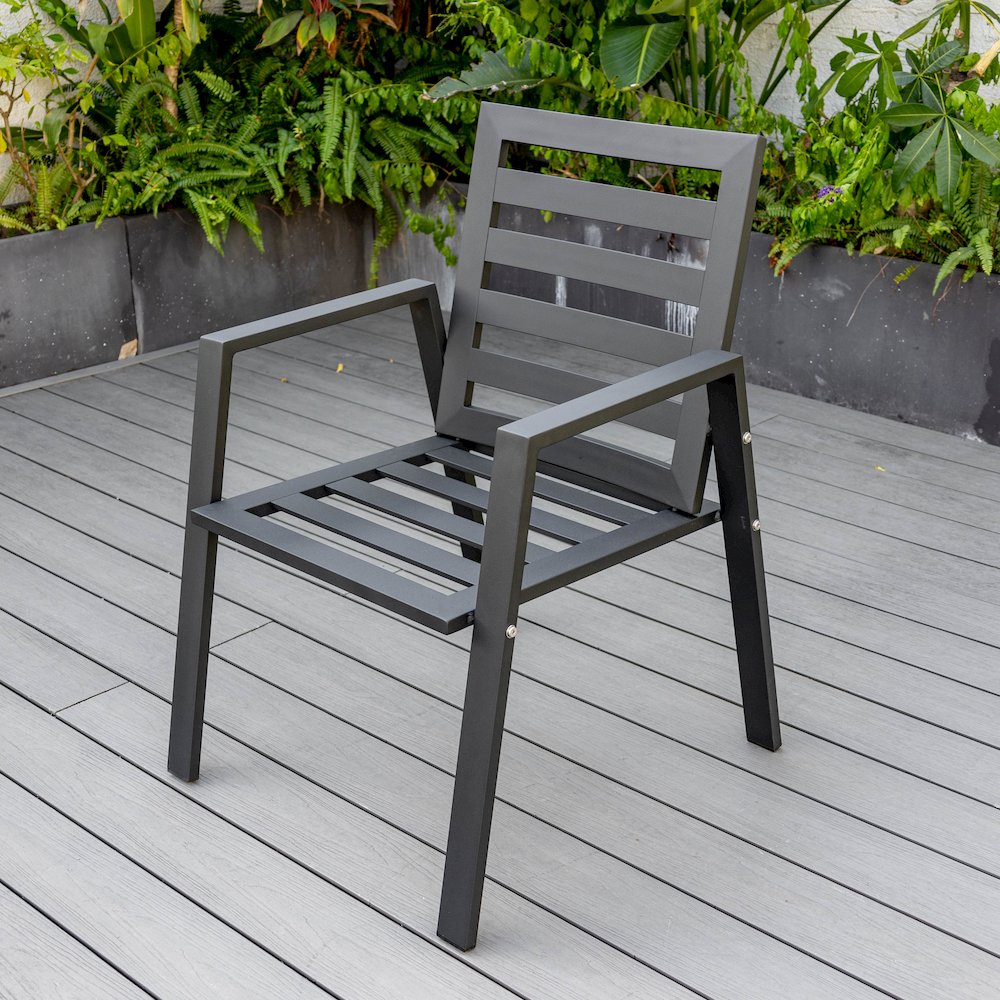 Chelsea Modern Patio Dining Armchair Set of 2. Picture 24