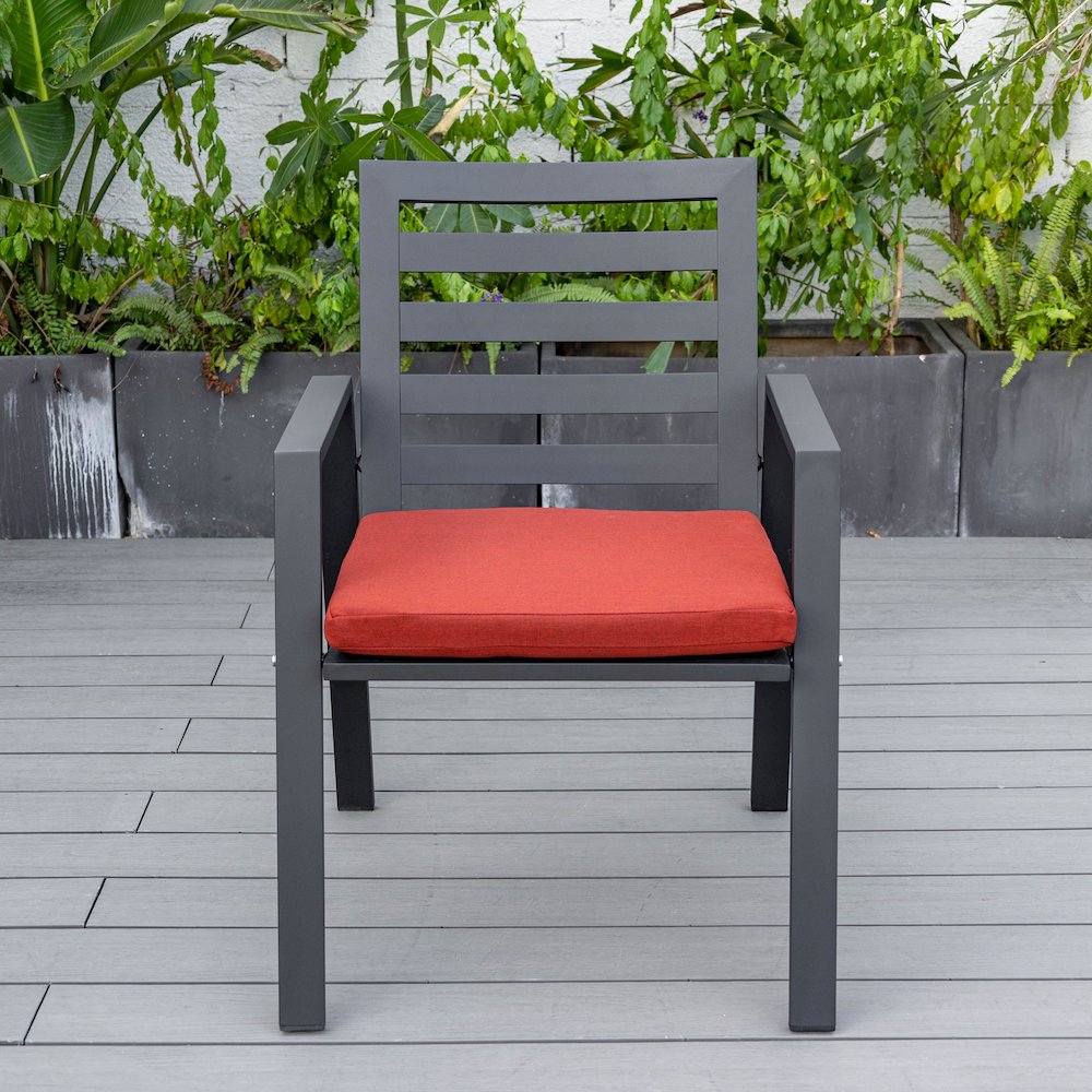 Chelsea Modern Patio Dining Armchair Set of 2. Picture 81