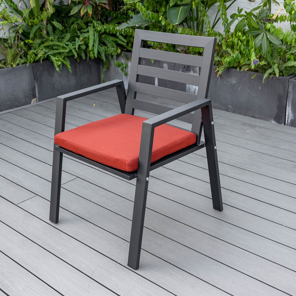 Chelsea Modern Patio Dining Armchair Set of 2. Picture 82