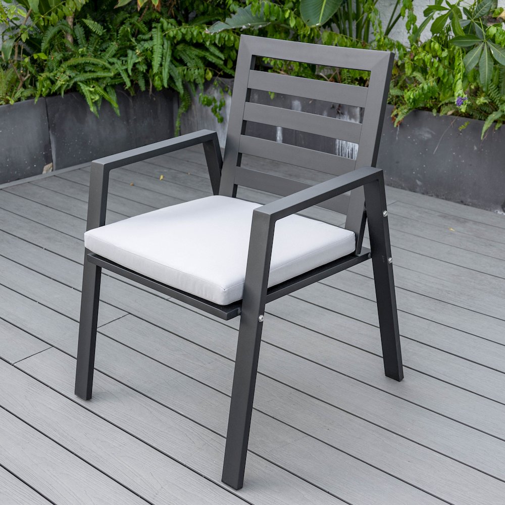 Chelsea Modern Patio Dining Armchair Set of 2. Picture 90