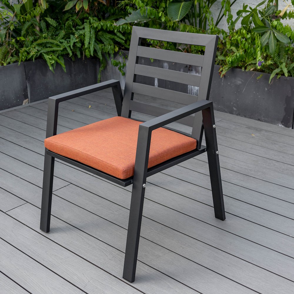Chelsea Modern Patio Dining Armchair Set of 2. Picture 42
