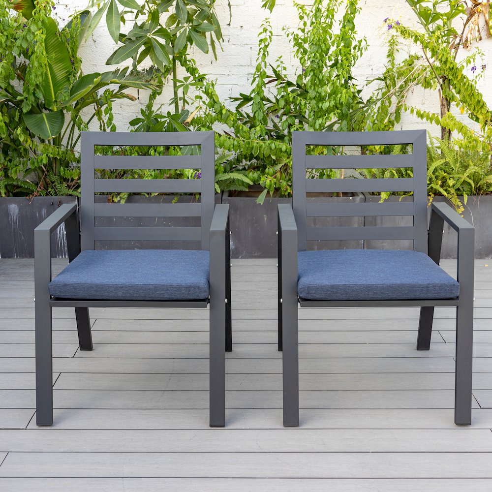 Chelsea Modern Patio Dining Armchair Set of 2. Picture 76