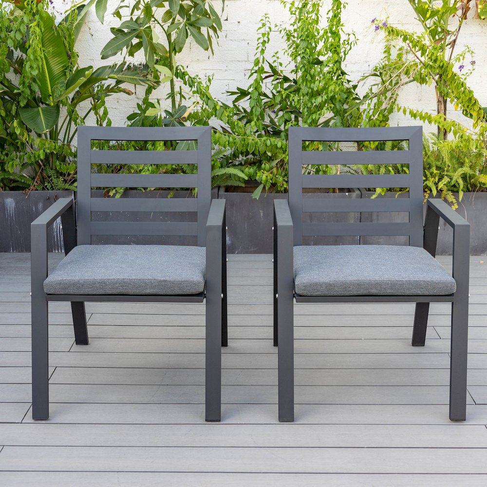 Chelsea Modern Patio Dining Armchair Set of 2. Picture 36