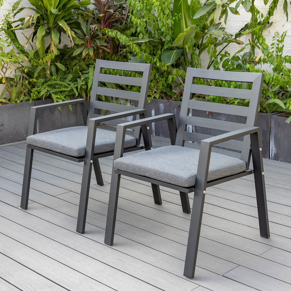 Chelsea Modern Patio Dining Armchair Set of 2. Picture 37