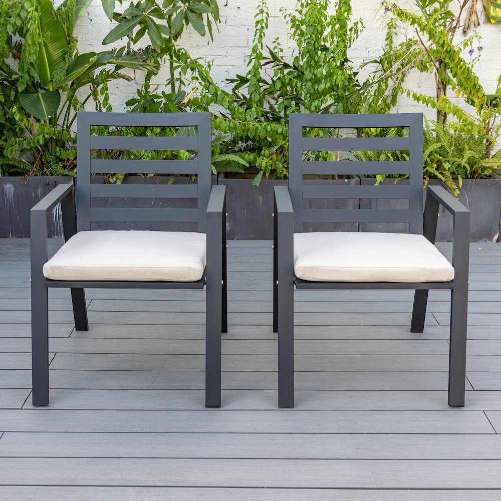 Chelsea Modern Patio Dining Armchair Set of 2. Picture 29