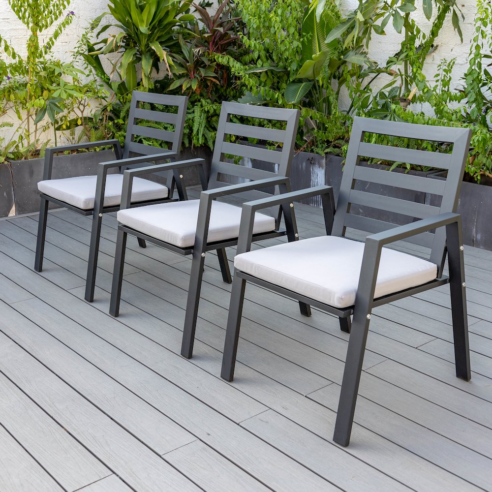 Chelsea Modern Patio Dining Armchair Set of 2. Picture 93