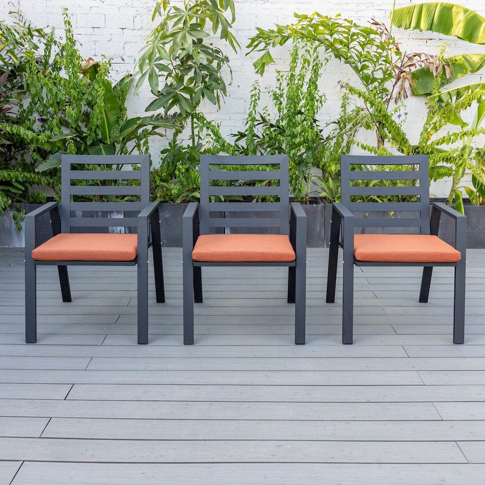 Chelsea Modern Patio Dining Armchair Set of 2. Picture 46